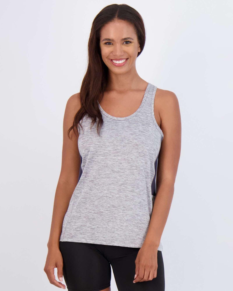 REALESSENTIALS 5 Pack: Womens Quick Dry Fit Ladies Tops Blouse Tee Athletic Yoga Workout Running Gym Active Tees Exercise Women Racerback Sleeveless Flowy Fitness Loose Fit Moisture Wicking Tank Top - Set 3,XL - Image 4